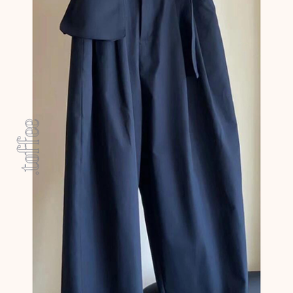 ウエストポーチ付きロングカジュアルパンツ　Z00415