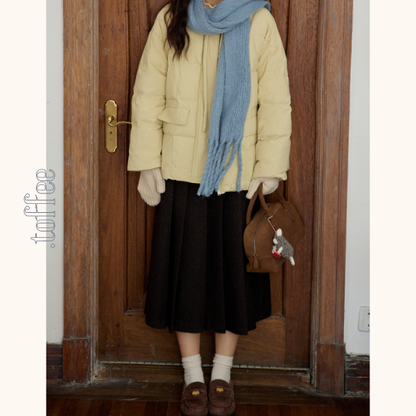 【2color】ハイウエストAラインロングスカート　Z00560