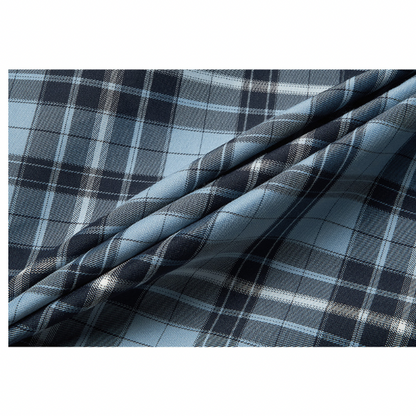 タータンチェックハイウエストミドル丈スカート X-440