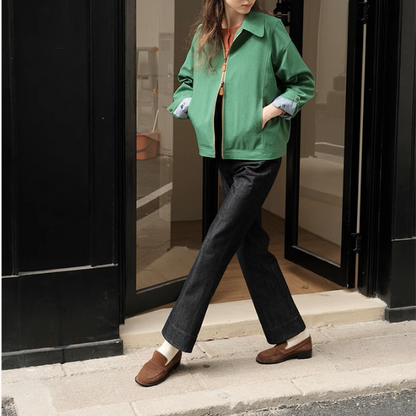 ショート丈グリーンジャケット《Z00874》