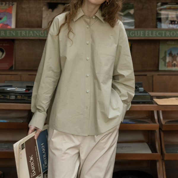 【２color】バックカットアウトブラウス w-149