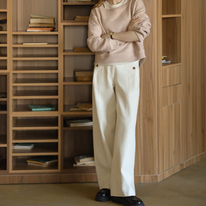 【3color】ハイウエストワイドシミターパンツ Z00890