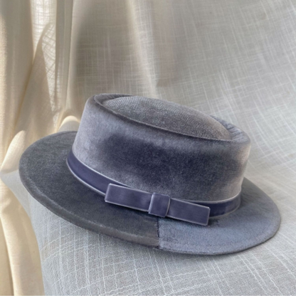 【6color】リボン付きフラットハット　Z00060