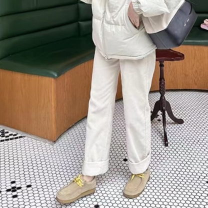 【2color】スクエアトゥワラビーシューズ Z00124