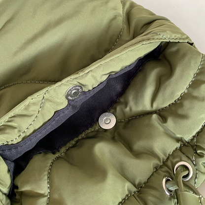 【4color】2wayストラップキルティングバケットバッグ X-443