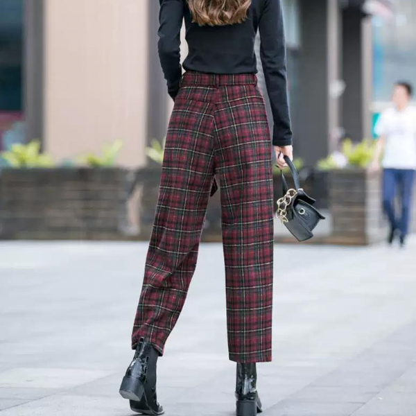 【２color】マルチチェックパンツ AU-456