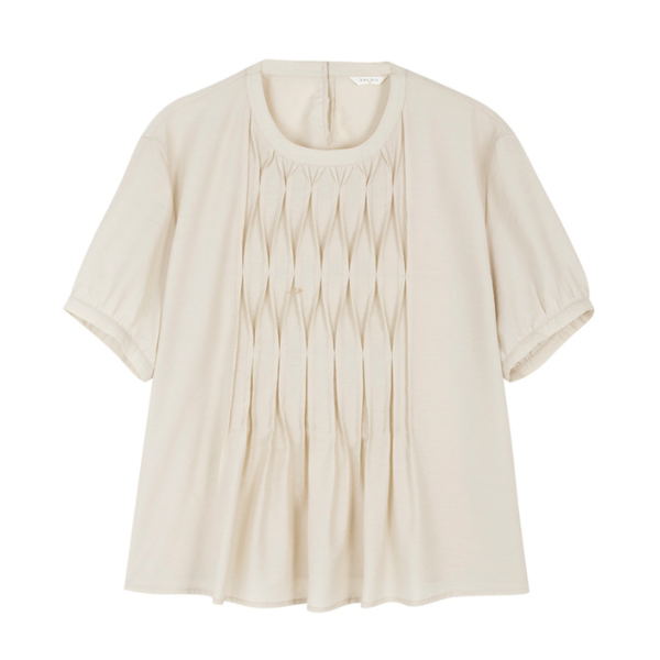 デザインプリーツブラウス X-113