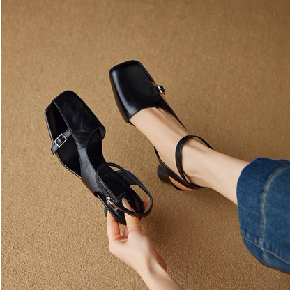 【2color】アシンメントリーデザインハイヒールサンダル《Z00977》