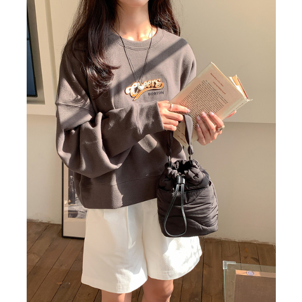 【4color】2wayストラップキルティングバケットバッグ X-443