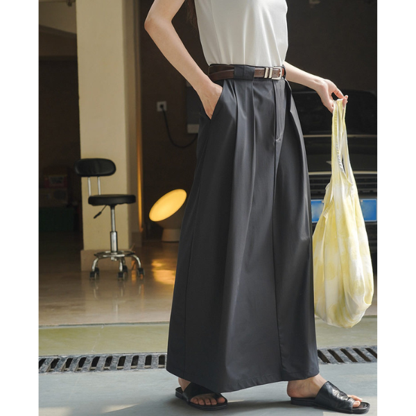 ハイウエストドレープロングスカート Z00196