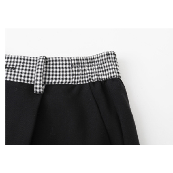 チェック切り替えセンタープレスパンツ X-415