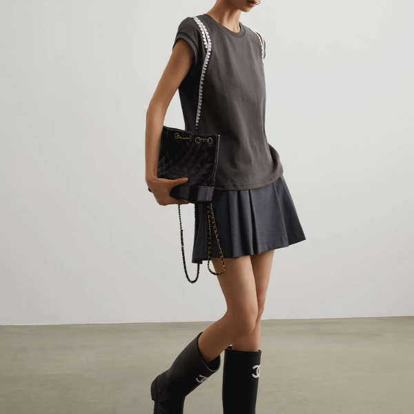 カットアウトフレンチスリーブクルーネックトップ《Z00949》