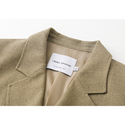 レイヤード風ロングスーツジャケット Z00028