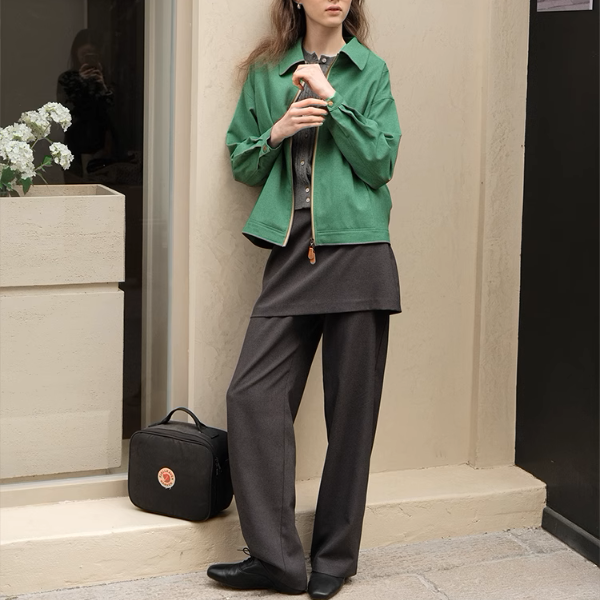 ショート丈グリーンジャケット《Z00874》