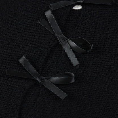 【4color】リボン半袖ニットトップ Z00285