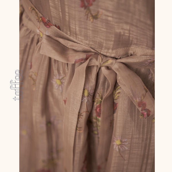 フローラルプリントシフォンワンピース《Z00995》