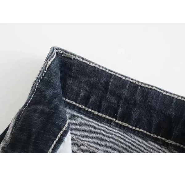 【２color】コントラストエッジフラップストレートデニム w-052