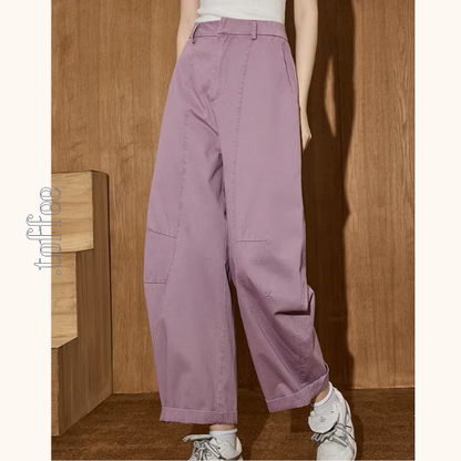 ハイウエストカジュアルワイドパンツ《Z01017》