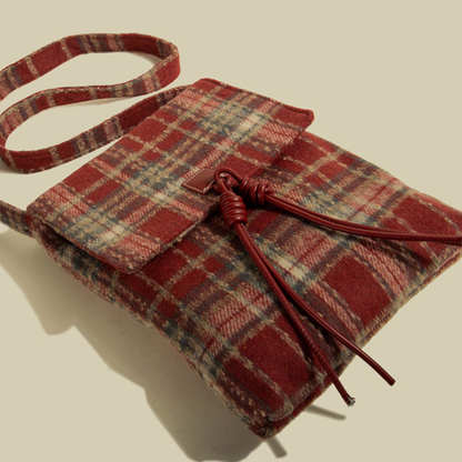 【3color】チェック柄ショルダーバッグ    Z00433