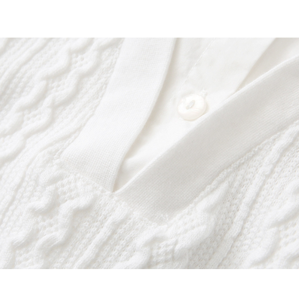 【２color】フェイクツーピースレイヤード調シャツ　AU-201