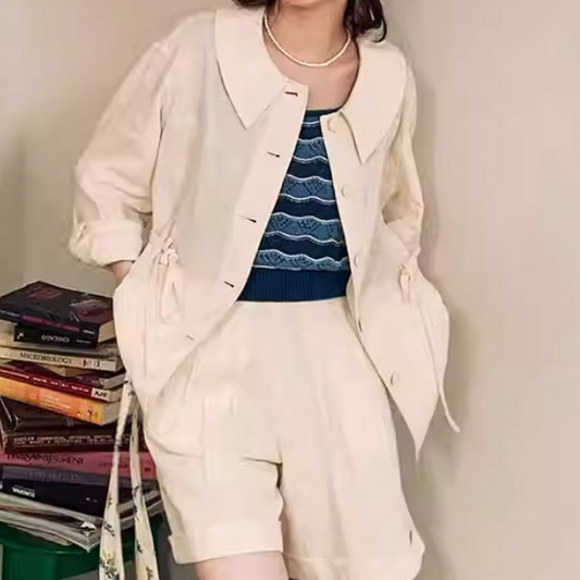 【2color】フラットカラーセットアップ X-148