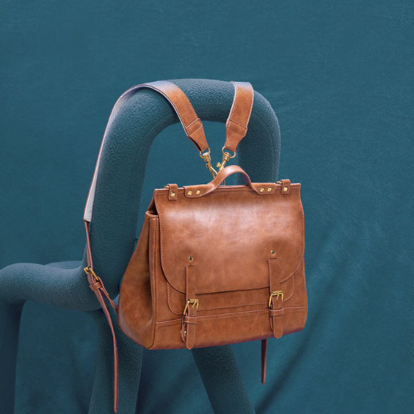 【３color】レトロメッセンジャーバックパック w-122