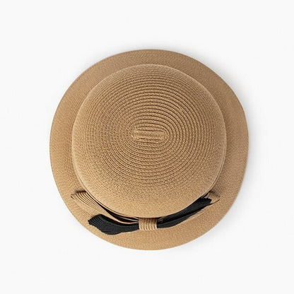 【2color】バイカラーリボンストローハット Z00381