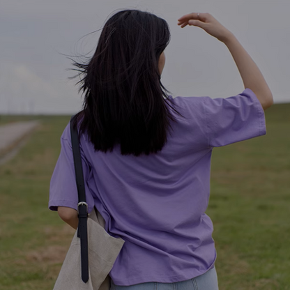 【5color】オーバーサイズロングプリントTシャツ《Z00991》