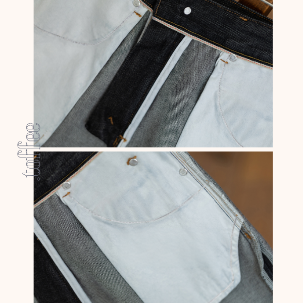 コットンストレッチストレートデニムパンツ　《Z00647》