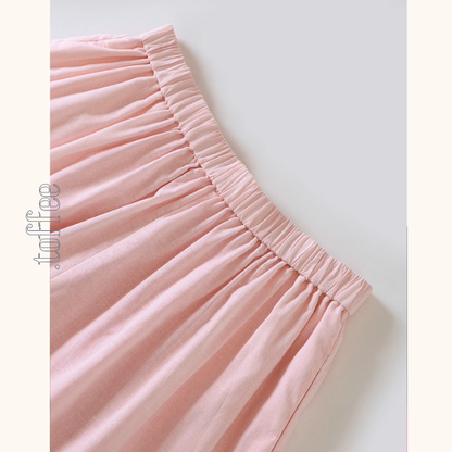 フラワーベース刺繍シャツ＆ショートパンツセットアップ《Z01006》