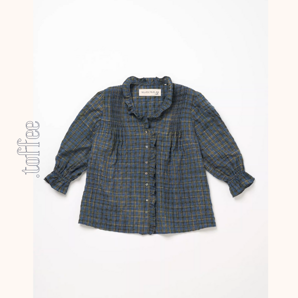 【3color】フリル×キャンディ袖のクラシックシャツ《Z01361》