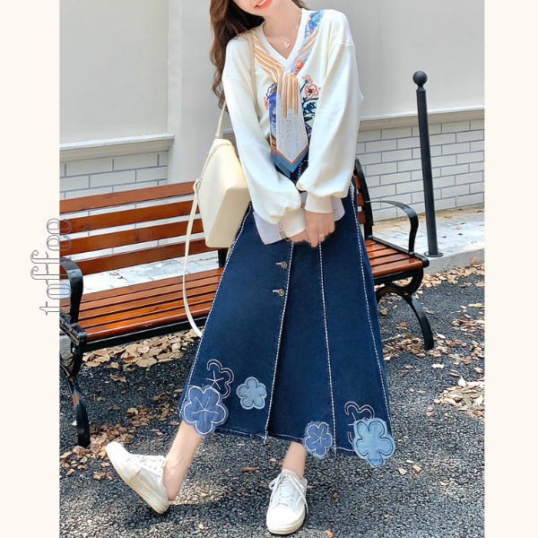 花咲く午後の散歩道セットアップ《Z01155》