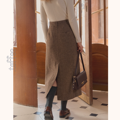 秋灯の街とクラシックツイードセット《Z01166》