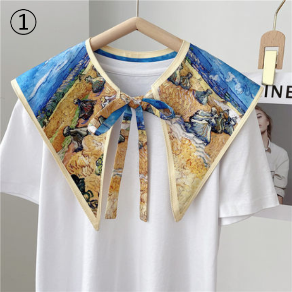 【８color】アーティスティックプリントレトロストール　AU-163