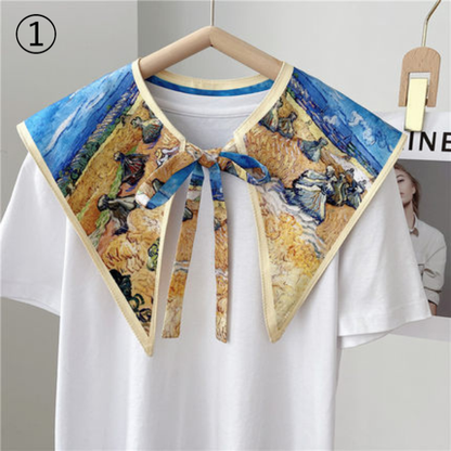 【８color】アーティスティックプリントレトロストール　AU-163