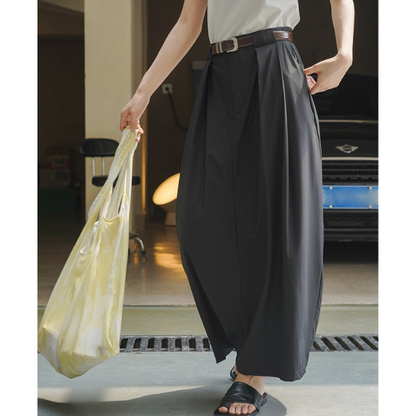 ハイウエストドレープロングスカート Z00196