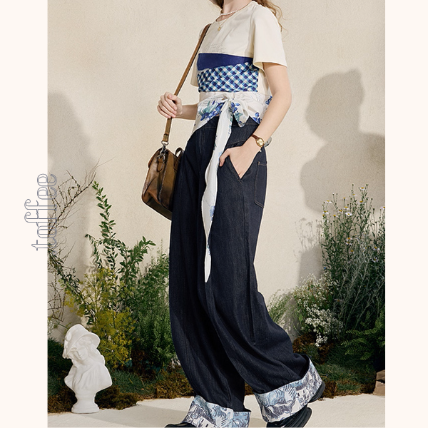 星降る夜の宴のストレートジーンズ《Z01058》