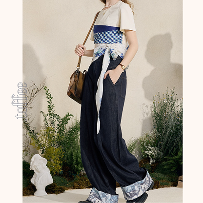 星降る夜の宴のストレートジーンズ《Z01058》