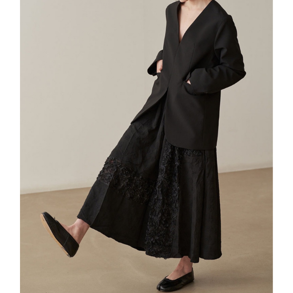立体フラワーレーススカート X-087