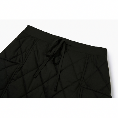 キルティングミモレ丈スカート Z00069