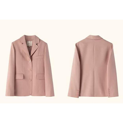 パウダーピンクベーシックジャケット X-049