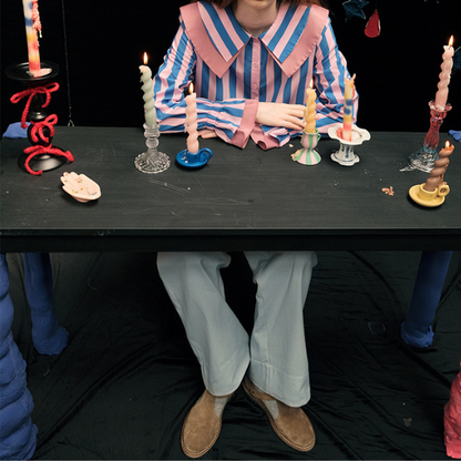 ダブルカラーストライプルーズシャツ  Z00011