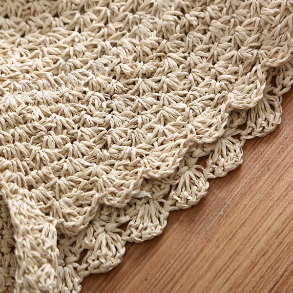 【3color】ストラップ付ストローハット　Z00356