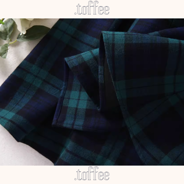 純綿タータンのスリムエレガントワンピ《Z01247》