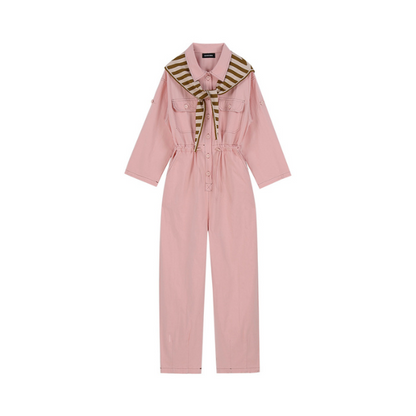 ショール付きジャンプスーツ X-107