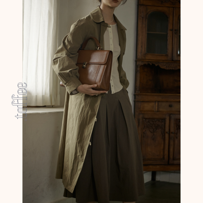 オリーブグリーンロングジャケット　Z00524