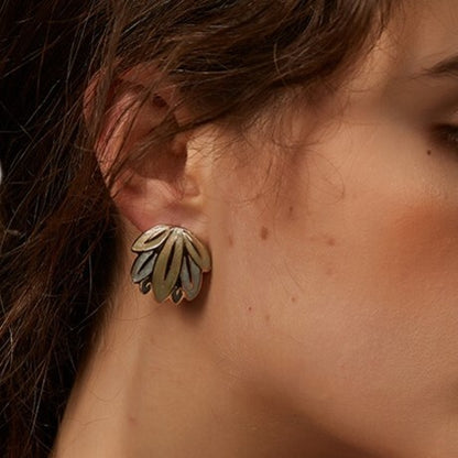 リーフデザインのイアリング  sp0149