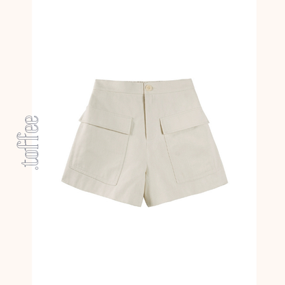 ハイビスカス刺繍ベスト＆ショートパンツセットアップ《Z01008》