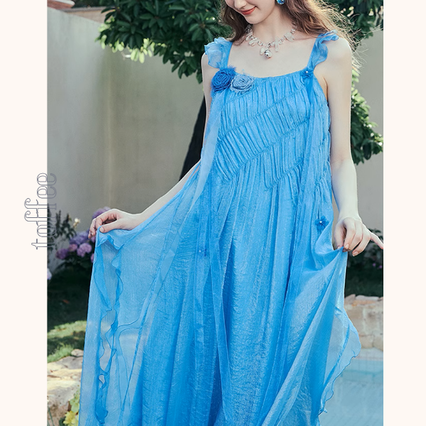 ブルーローズキャミワンピース《Z00968》