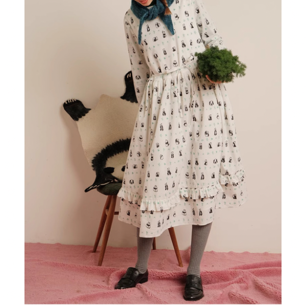 【2pattern】コットンレースワンピース Z00074